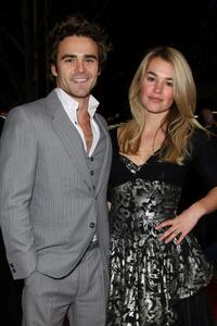 Dustin Clare and Laura Gordon at the opening night of the Melbourne International Film Festival.