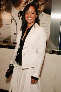 Essence Atkins at the premiere of "Something The Lord Made."