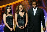 Essence Atkins, Rachel True and Dule Hill at the 35th Annual NAACP Image Awards.