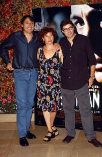 Carmelo Gomez, Iciar Bollain and Norberto Lopez Amado at the promotion of "Nos Miran."