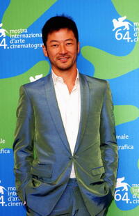Tadanobu Asano at the 64th Annual Venice Film Festival.