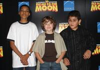 Phillip Daniel Bolden, Trevor Gagnon and David Gore at the premiere of "Fly Me To The Moon."
