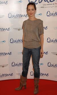 Paz Gomez at the premiere of "Quiereme."