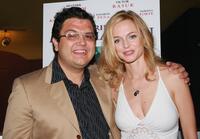 Heather Graham and Alfredo De Villa at the premiere of "Adrift in Manhattan" at Chelsea West Cinemas.
