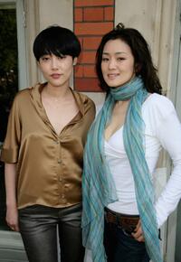 Rinko Kikuchi and Gong Li at the promotion of "Shanghai."