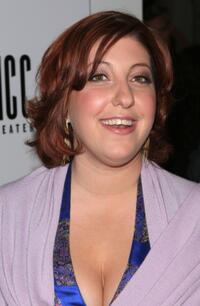 Ashlie Atkinson at the after party of the play opening of "Fat Pig."