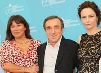 Serena Grandi, Silvio Orlando and Francesca Neri at the photocall of "Il Papa Di Giovanna" during the 65th Venice International Film Festival.