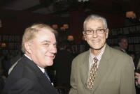 Farley Granger and Rex Reed at the After Party of "Broadway: The Golden Age" at Sardi's.