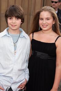 Alexander Gould and Ali Grant at the premiere of "Weeds."