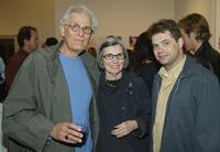 Director Peter Bonerz, Roz Bonerz and Dana Gould at the fresh start benefit art sale and exhibition.