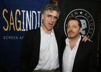 Elliott Gould and Eddie Izzard at the reception held by SAG and SAGIndie to celebrate the films and performances of the L.A. Film Festival at Tengu.