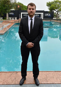 Pilou Asbaek at the Lancia Cafe during the day 6 of 69th Venice Film Festival in Italy.