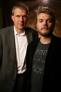 Producer Thomas Heinesen and Pilou Asbaek at the portrait session of "Worlds Apart" during the 2008 Tribeca Film Festival in New York.