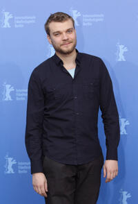 Pilou Asbaek at the photocall of "En Famille" during the 60th Berlin International Film Festival in Germany.