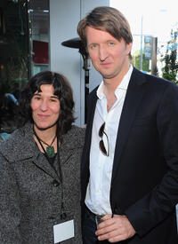 Debra Granik and Tom Hooper at the 2011 Independent Spirit Awards Filmmaker Grant and Nominee Brunch.