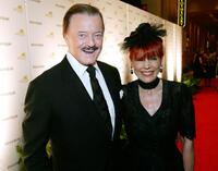 Robert Goulet and his wife Vera at the opening night of "Phantom - The Las Vegas Spectacular" at the Venetian Resort Hotel Casino.