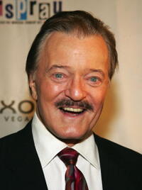 Robert Goulet at the opening night performance of the Broadway musical "Hairspray" at the Luxor Hotel and Casino.