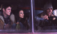 Ben Gourley, Mila Kunis and Jon Heder in "Moving McAllister."