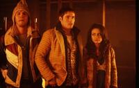 Jon Heder, Ben Gourley and Mila Kunis in "Moving McAllister."