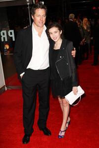 Hugh Grant and Gracie Lawrence at the London premiere of "Did You Hear About the Morgans."