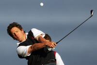 Hugh Grant at the The Alfred Dunhill Links Championship.