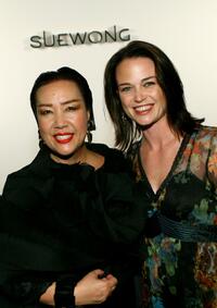 Sue Wong and Sprague Grayden at the Sue Wong Spring 2008 fashion show during the Mercedes Benz Fashion Week.