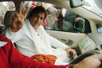 Govinda at the Congress Party campaign rally for the forthcoming state assembly elections.