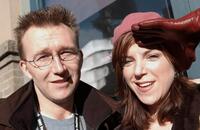 Director Carl Bessai and Sabrina Grdevich at the Sundance Film Festival.