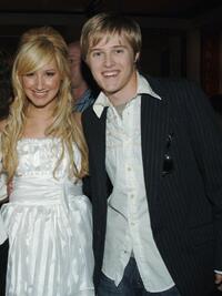 Ashley Tisdale and Lucas Grabeel at the after party of the DVD launch of "High School Musical."