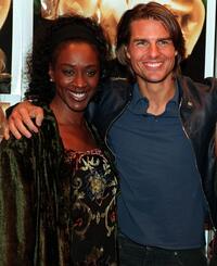 April Grace and Tom Cruise at the premiere of "Magnolia."