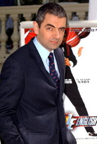 Rowan Atkinson at a photocall in Madrid for "Johnny English."