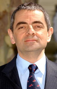 Rowan Atkinson at a photocall in Madrid for "Johnny English."