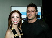 Phoebe Price and Brian Austin Green at the after party of "Fish Without a Bicycle."