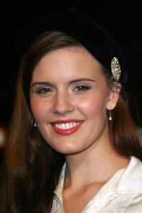 Maggie Grace at the premiere of "Charlie Wilsons War."