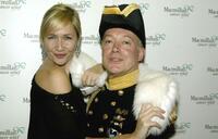 Tania Bryer and Nickolas Grace at the Celebrity Christmas Stockings Auction.
