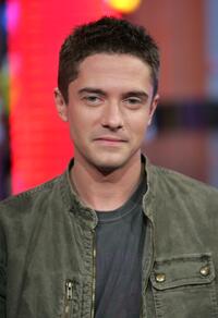 Topher Grace at the MTV's Total Request Live.