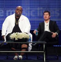 Cee Lo Green and executive producer Jason Hervey at the "Lay It Down" panel during the Fuse portion the 2010 Summer TCA press tour in California.
