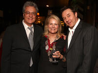 Producer Bill D'Elia, Candice Bergen and Currie Graham at the Boston Legal Wrap party in California.