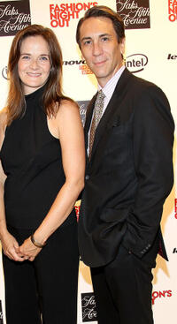 Enid Graham and Robert Sella at the Saks Fifth Avenue in New York.