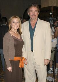 Gary Graham and guest at the "Star Trek: Enterprise" Finale party.