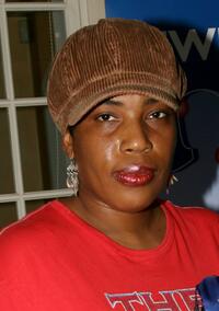 Macy Gray at the Frederic Fekkai Pre-Emmy Style 2006 Garden Party gift bag suite.