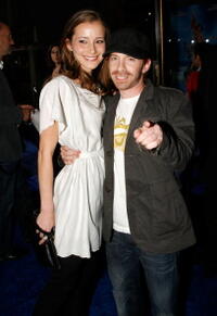Seth Green and Candice Bailey at the premiere of "Blades of Glory".