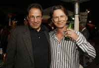 Bruce Greenwood and David Milch at the after-party for the LA premiere of "John from Cincinnati".