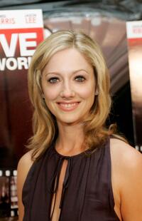 Judy Greer at the premiere of "I Love Your Work."
