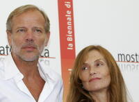 Pascal Greggory and Isabelle Huppert at the photocall of "Gabrielle" during the 62nd Venice International Film Festival.