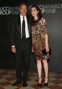 Pascal Greggory and Amira Casar at the Gucci Awards during the 65th Venice Film Festival.