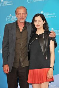 Pascal Greggory and Amira Casar at the photocall of "Nuit De Chien" during the 65th Venice Film Festival.