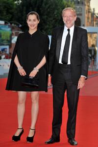 Amira Casar and Pascal Greggory at the premiere of "Nuit De Chien" during the 65th Venice Film Festival.