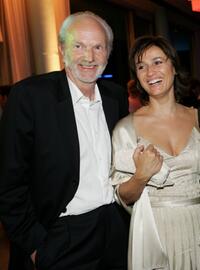 Michael Gwisdek and Sandra Maischberger at the aftershow party during the German Film Awards (Deutscher Filmpreis).