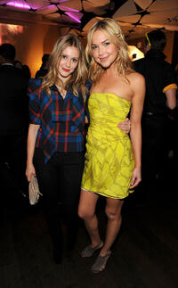 Julianna Guill and Arielle Kebbel at the after party of premiere of "Take Me Home Tonight."